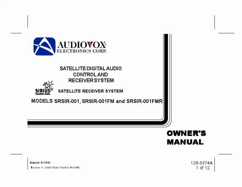 Audiovox Satellite Radio SRSIR-001, SRSIR-001FM, SRSIR-001FMR-page_pdf